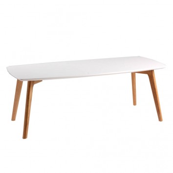 Mesa centro MARCO 110x50cm patas tono roble