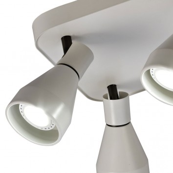Lámpara plafón 4 focos orientables KOS 2