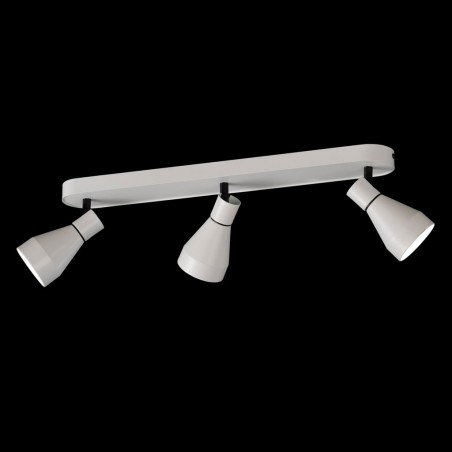 Regleta 3 focos orientables techo o pared KOS