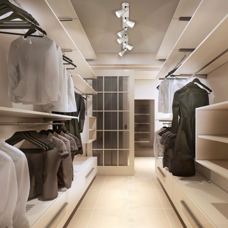 Regleta 3 focos orientables techo o pared KOS