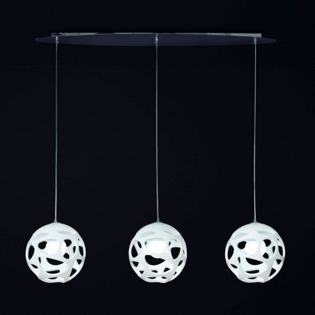 Lámpara colgante de techo ORGANICA 3 luces