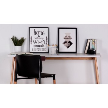 Cuadro HOME WI-FI 30x40cm con marco 2