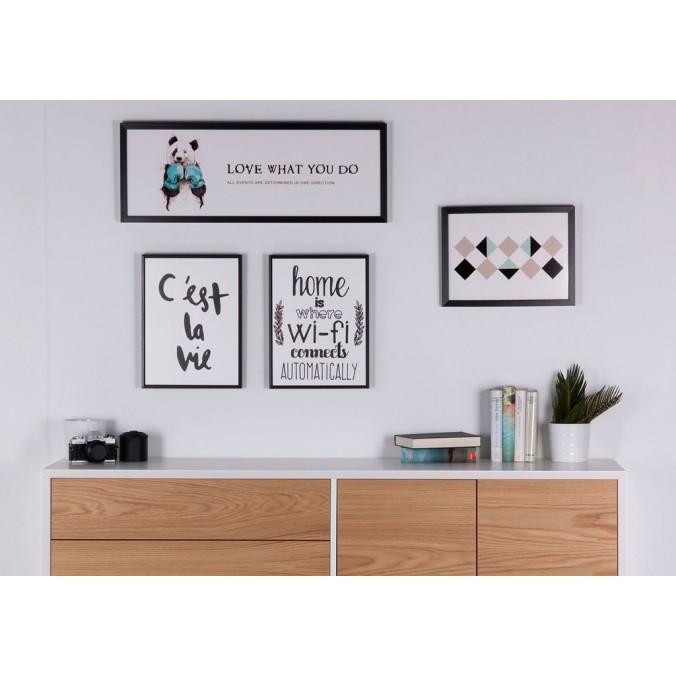 Cuadro BEAR 80x30cm con marco