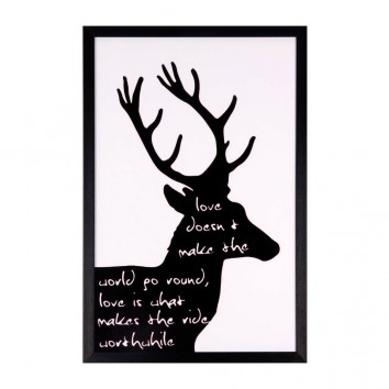 Cuadro BLACK DEAR 40x60cm con marco