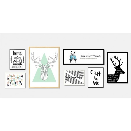 Cuadro BLACK DEAR 40x60cm con marco