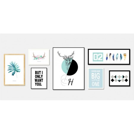 Cuadro ROSES 40x30cm con marco y cristal