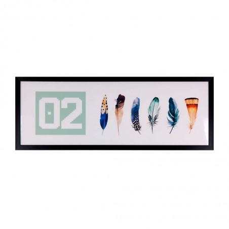 Cuadro OZ 80x30cm con marco y cristal