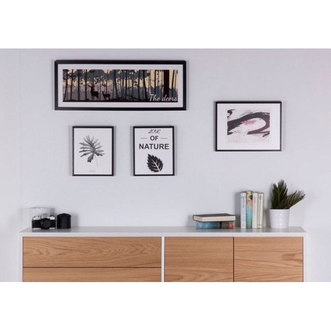 Cuadro abstracto WAVE 40x30cm con marco