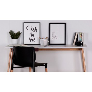 Cuadro LIVE SIMPLY 30x40cm con marco y cristal 2