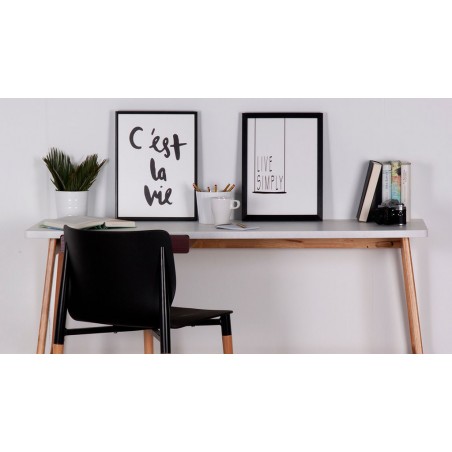 Cuadro LIVE SIMPLY 30x40cm con marco y cristal