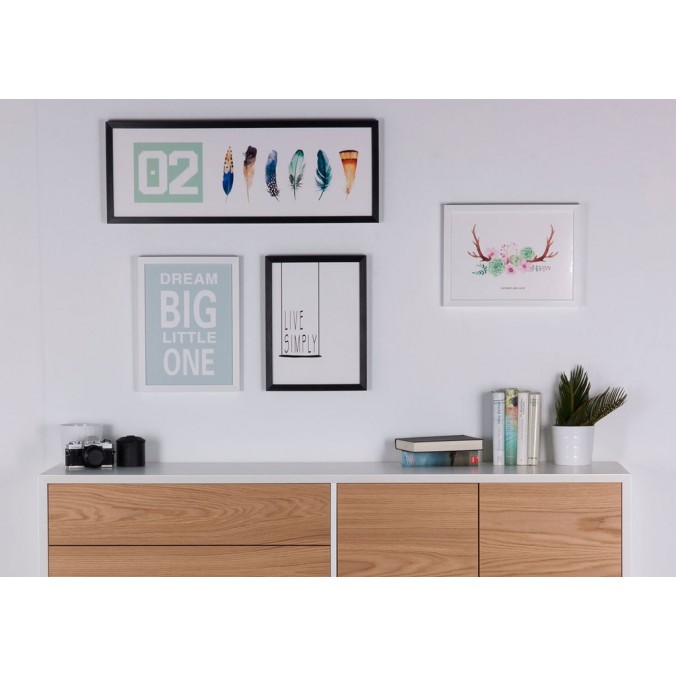 Cuadro LIVE SIMPLY 30x40cm con marco y cristal Cuadro LIVE SIMPLY 30x40cm con marco y cristal