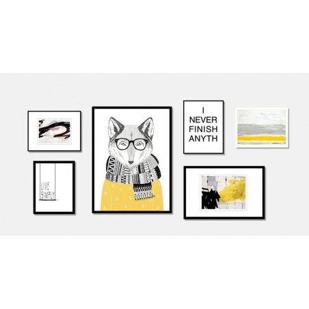 Cuadro SPOTTED 60x40cm con marco y cristal