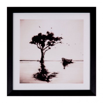 Cuadro TREE 30x30cm con marco y cristal