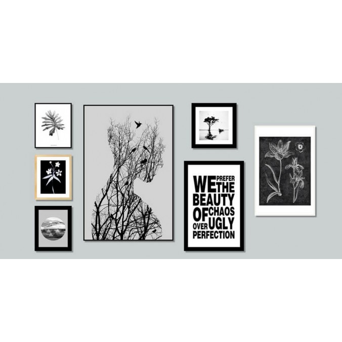 Cuadro FLOWERS 40x60cm con marco Cuadro FLOWERS 40x60cm con marco