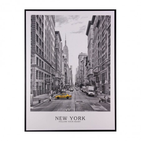 Cuadro TAXI NY 60x80cm con marco
