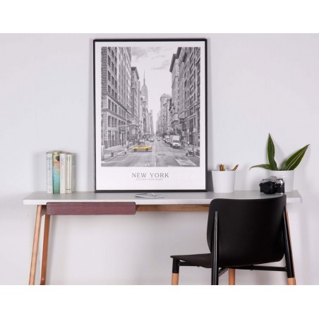 Cuadro TAXI NY 60x80cm con marco