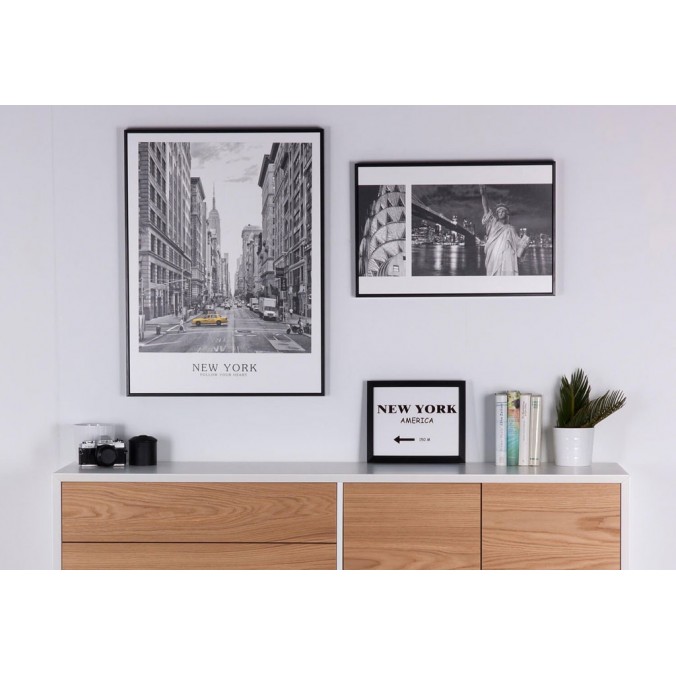 Cuadro TAXI NY 60x80cm con marco