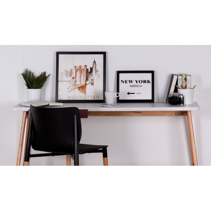 Cuadro MANHATTAN 40x40cm con marco y cristal