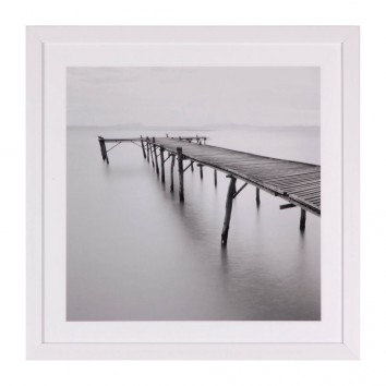 Cuadro PIER 40x40cm con marco y cristal