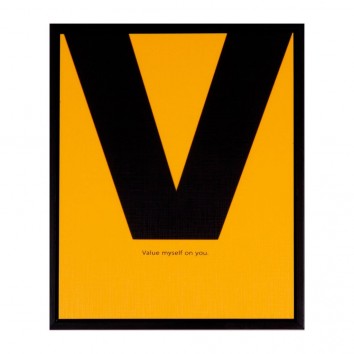 Cuadro VALUE 25x30cm con marco negro