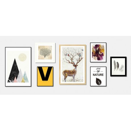 Cuadro POPPY 25x30cm con marco negro