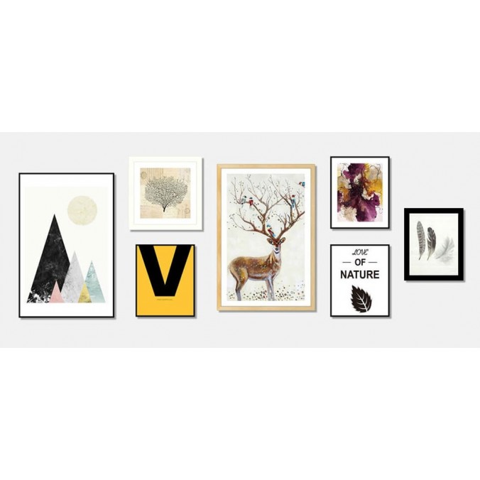 Cuadro NATURE 25x30cm con marco negro