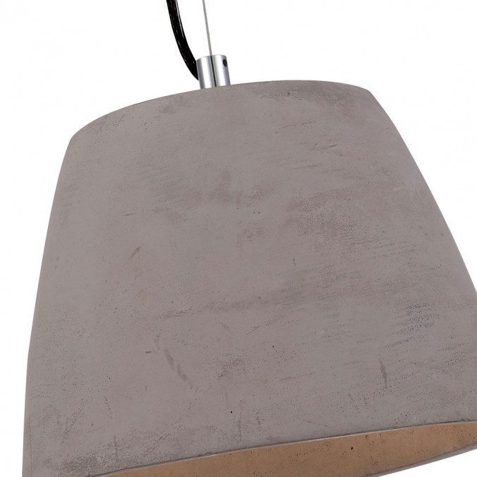 Lámpara colgante TRIANGLE 22cm pantalla cemento