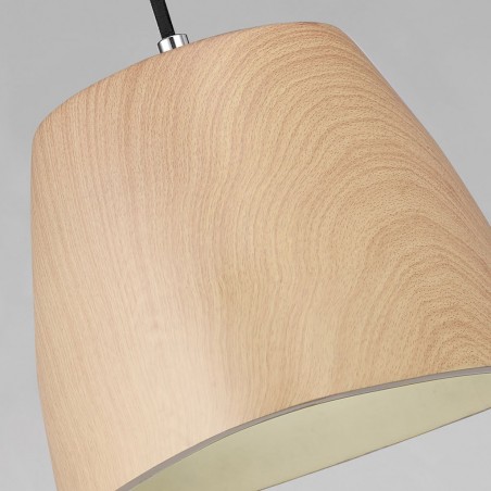 Lámpara colgante TRIANGLE 22cm polimero madera