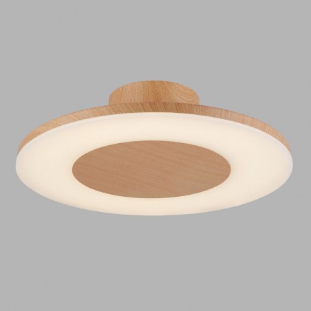Plafón de techo LED DISCOBOLO 48cm metal madera