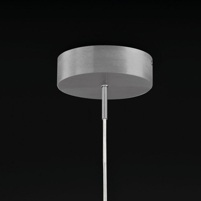 Lámpara colgante LED DISCOBOLO 48cm metal satinado