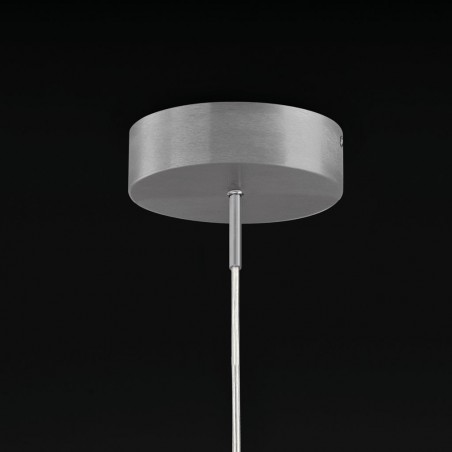 Lámpara colgante LED DISCOBOLO 48cm metal satinado