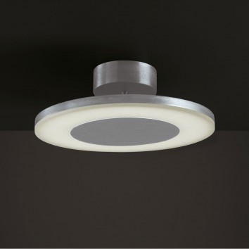 Plafón de techo LED DISCOBOLO 36cm metal satinado