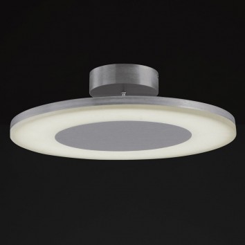 Plafón de techo LED DISCOBOLO 48cm metal satinado