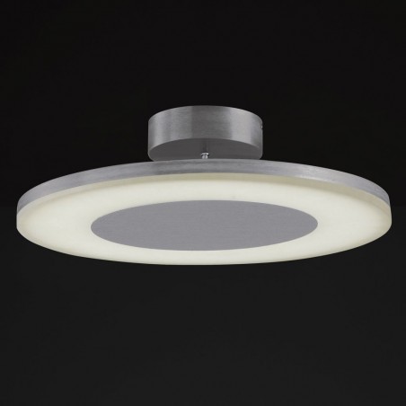 Plafón de techo LED DISCOBOLO 48cm metal satinado