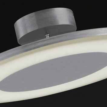 Plafón de techo LED DISCOBOLO 48cm metal satinado 2