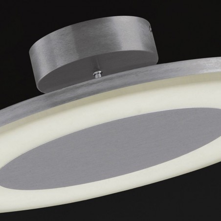Plafón de techo LED DISCOBOLO 48cm metal satinado