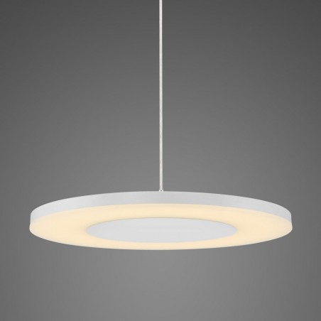 Lámpara colgante LED DISCOBOLO 48cm metal blanco
