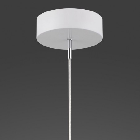 Lámpara colgante LED DISCOBOLO 48cm metal blanco