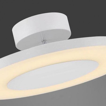 Plafón de techo LED DISCOBOLO 36cm metal blanco