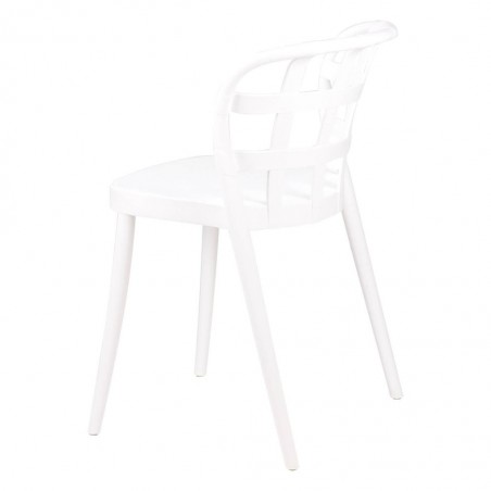 Silla GINA blanco estilo vintage interior y exterior