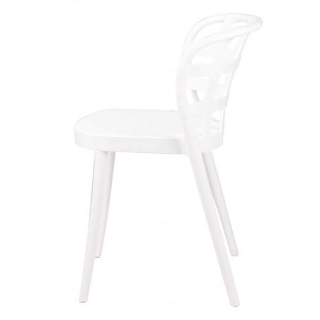 Silla GINA blanco estilo vintage interior y exterior