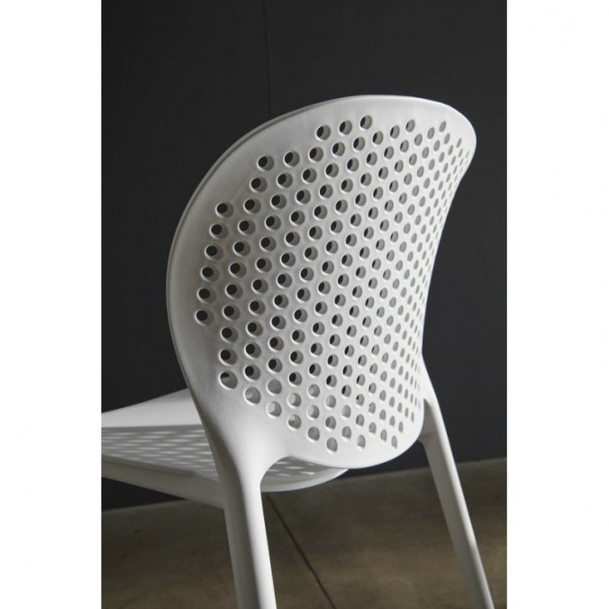 Silla BETSY beige estilo vintage interior y exterior