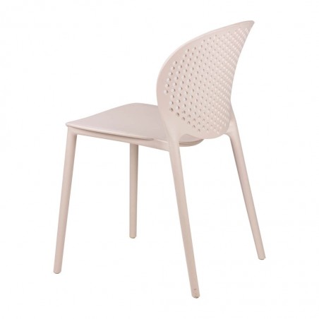 Silla BETSY beige estilo vintage interior y exterior