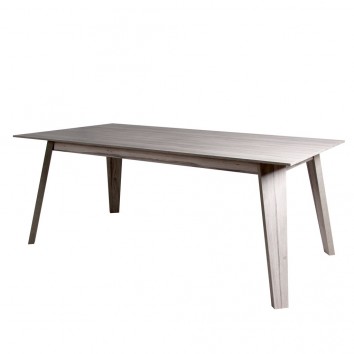 Mesa de diseño nordico comedor roble blanco