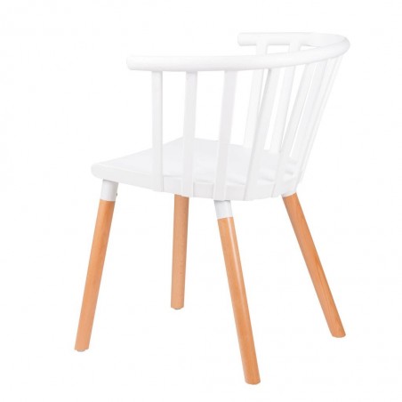 Silla JENNA blanco de estilo nordico vintage