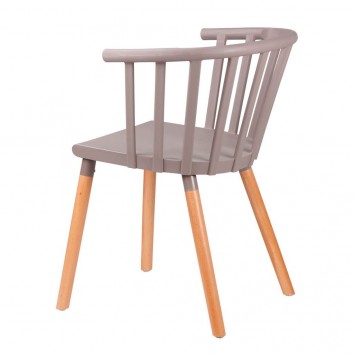 Silla JENNA gris de estilo nordico vintage 2