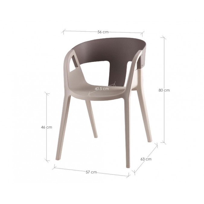 Silla WILLA gris de estilo moderno