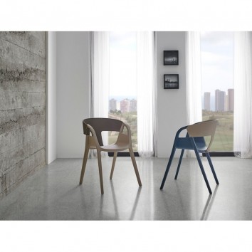 Silla WILLA azul de estilo moderno 2