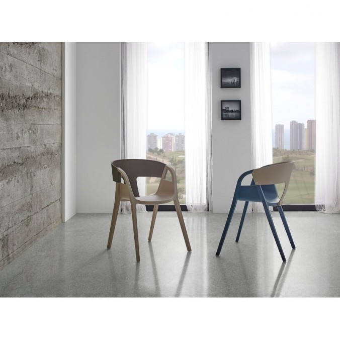 Silla WILLA azul de estilo moderno