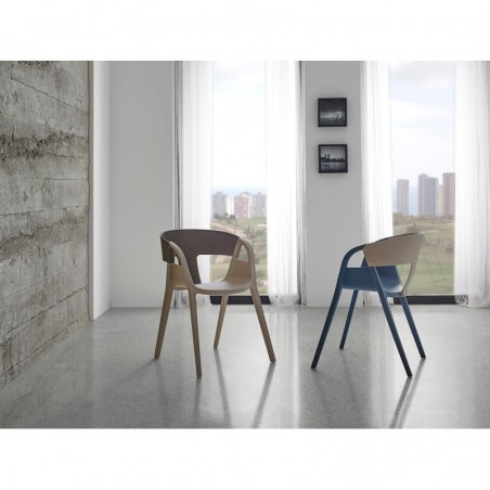 Silla WILLA azul de estilo moderno